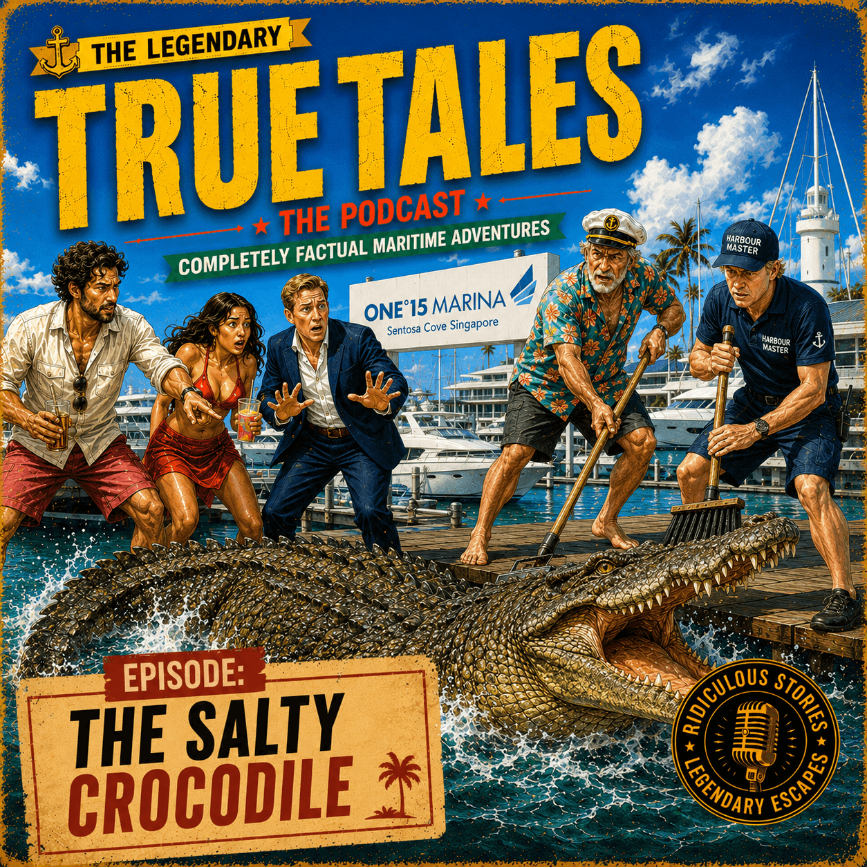 Episode 6: The Salty Crocodile — One15 Marina is a very nice place. The crocodile had not read the membership agreement.