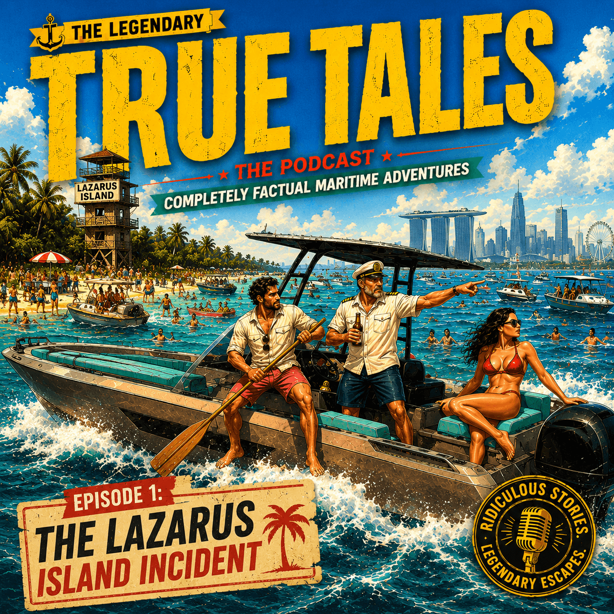 Episode 1: The Lazarus Island Incident — We stopped for a quiet sail. The charter boats arrived shortly after.